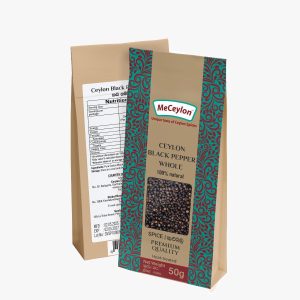 MeCeylon Black Pepper Whole Stand up Pouch 50g