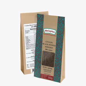 MeCeylon BlackPepper Powder in Stand up Pouch 50g