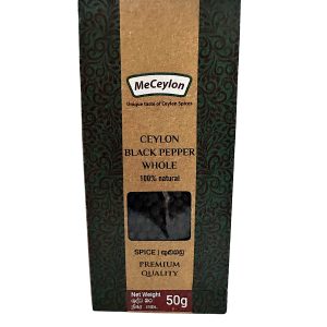 MeCeylon Black Pepper Whole Stand-up Pouch 50g